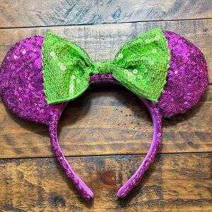 Disney Halloween Sequin Minnie Mouse Ears Headband
